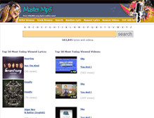 Tablet Screenshot of mastermp3.net